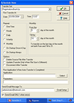 ftp scheduler